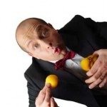 Bälle erscheinen durch Zauberei Bälle erscheinen durch Zauberei