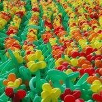 Ballonblumen - Wltrekord für Ballonkünstler Ballonblumen - Wltrekord für Ballonkünstler