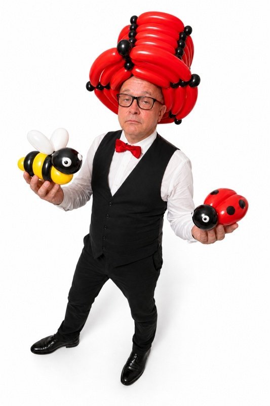 Mobil im Einsatz – Walking Act mit Ballonwagen